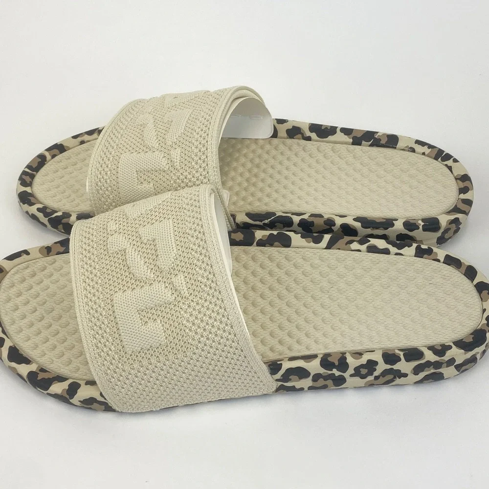 APL Athletic Propulsion Labs Techloom Slide Leopard Print Sandal Men Size 12 New
